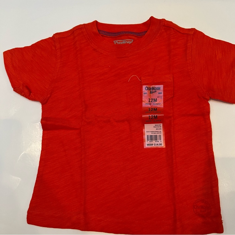 NWT Boy’s OshKosh Short Sleeve Pocket Tee